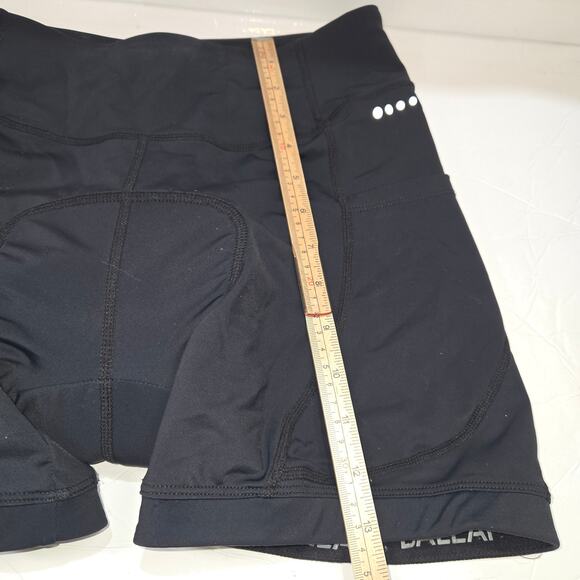 Baleaf Womens Padded Cycling Shorts M Black Bike 3D Gel Seat High Waist Pockets - Picture 7 of 13